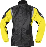 Held Mistral II, rain jacket women , color: Black/Neon-Yellow , size: S