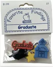 Buttons GRADUATE Commencement Assorted Pack Favorite Findings Blumenthal Lansing