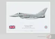 Warhead Illustrated Typhoon FGR.4 No.1435 Flight Falkland Islands Aircraft Print