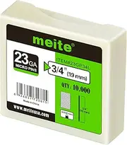 [meite] 23 Gauge Pin Nails, 19 mm Micro Headless Brad Nails - Copper Plated, 10,000 Counts, Ideal for Intricate Woodworking, Model Making, Trim and Molding Work, Arts and Crafts