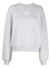 [T By Alexander Wang] 結構感毛圈布泡泡標誌運動衫