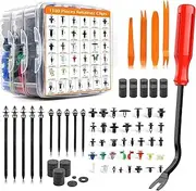 1315 PCS Car Retainer Clips, Auto Trim Removal Tool, Bumper Fender Rivets Fasteners Removal Tools, Universal Automotive Retainer Tool Set Compatible with Ford, Toyota, Honda, for Door Panel
