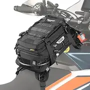 Rhinowalk Motorcycle Tank Bag Motorcycle Backpack with 1.5L Water Bladder MOLLE System Fits Honda Yamaha Suzuki Kawasaki Harley-Black