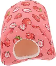 GANAZONO 1Pc Warm Pet Sleep Bed Semi Closed Hamster Nest Cozy Hamster Bed for Small Pets Portable and Soft for Cold and Protection