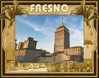 Fresno California Laser Engraved Wood Picture Frame Landscape (8 x 10)
