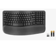Logitech Wave Keys for Business Ergonomic Keyboard - Graphite