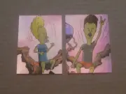 BEAVIS & BUTTHEAD 1995 Fleer Ultra TV Animation Limited Edition Puzzle # 3 # 4