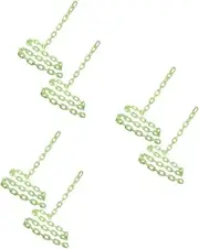Amosfun 3sets Glow in The Dark Plastic Chains Realistic Costume Accessory for Halloween Party Decorations 2pcs*3