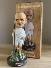 Indian Leader MAHATMA GANDHI India Independence Activist Icon Bobblehead NIB!