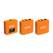 Rode Wireless GO III - Orange Dual Channel Compact Wireless Microphone System...