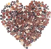 Swpeet 650 Pieces Assorted Sizes Resin Buttons 2 and 4 Holes Round Craft Buttons for Sewing DIY Crafts Children's Manual Button Painting (Brown)
