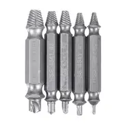 5pcs HSS Double Side Damaged Screw Extractor Out Remover Bolt Stud Tool