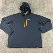 Orvis Hoodie Mens XXL Horseshoe Hills Quarter 1/4 Zip Pullover Casual Sweater