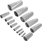 Gadpiparty 14pcs Set Glue Nozzle Dispenser Caulking Nozzle Tips Caulking Sealing Nozzles Kit Caulking Kit Grout Tool Caulk Applicator Caulk Nozzle Tip Caulk Tips Stainless Steel Silver