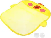 MAGICLULU Cute Yellow Duck Mesh Bag for Bath Toys Suction Cup Tub Organizer Quick Dry Mesh Lightweight for Boys and Girls and Travel