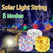 LED Outdoor Solar String Lights Waterproof Copper Wire Xmas Garden Party Decor