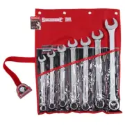 Sidchrome SCMT22209 7pce Metric Ring & Open End Spanner Set