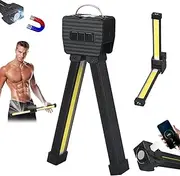Posing Lamp Gym, Gym Lamp for Posing, Magnetic Posing Lamp Gym with Hanging Hook, Handheld USB Rechargeable Worklight with 180 Degree Folding, 7th Gear Dimming, for Camping Lighting