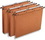 Elba AZO Ultimate A4 Suspension Files, 240 GSM Manilla, V-Base, Orange, Pack of 25
