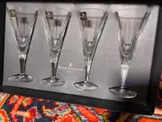 Royal Doulton Manhattan Crystal Wine Glasses Made in Slovakia EUC- Set Of 4