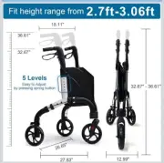 Retaoldth 3 Wheel Rollator Walker for Seniors - Ultra Lightweight