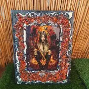 A4 Handmade Crystal Gemstone Journal -Diary-Notebook with Carnelian