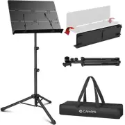 CAHAYA Foldable Sheet Music Stand with Tri-fold Panel Portable Music Stand wi...