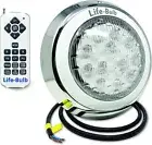 Life-Bulb LED Color Changing Pool Light with Remote, Wall Mount, 75ft Cable, 12V