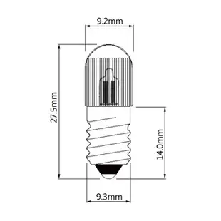 {新霖材料} E10 霓虹燈泡 110V 220V E10 指示燈 小燈泡 鎢絲小燈泡 E10 鎖牙燈泡