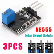 3pcs NE555 Timer Module Pulse Output Adjustable Frequency Board Wave Generator