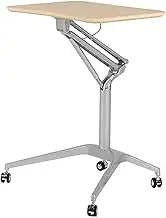 Stand Adjustable Steady Standing Stand-Height Design Church Classroom Lecture Presentation Concert Podium Laptop Computer Book Holder(C)