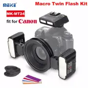 Meike MK-MT24 MK-MT24C Macro Twin Flash Kit Dual Flash Speedlite For Canon DSLR