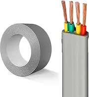200ft 4-Core Elevator Flat Cable Oxygen-Free Copper 0.75-6mm2 for Cranes/Gates/Elevators - Flame Retardant, CCC/CE Certified(200ft,4C-4.0mm2)
