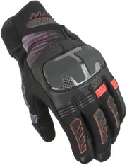 Macna Rime 2.0 Motorcycle Gloves, black-red, Size S for Men Black Red