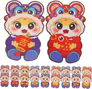 GETAJGHSD 30pcs Chinese Year Red Packets Cute Cartoon Snake Design Spring Festival Envelopes Robust for Lucky Friendly