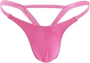 [Generic] Men's Thong G-String Underwear,Mens Jockstrap Hollow Out Double Low Waist Thong T-Back Bikini Underwear