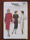 VOGUE PATTERN - 9406 LADIES DRESS SHAPED YOKE BACK PLEATS & BUTTONS 12-16 UNCUT