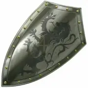 Medieval Shield Templar Functional Worrier Wall Decor Heater Shield Dragón