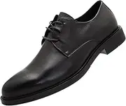 [QEEFXLQI] Leather Shoes for Men Large Size Men's Business Leather Shoes First Layer Cowhide Urban Casual Genuine Leather Men's dad Men's Shoes(41)