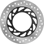 Motorcycle Brake Disc Diameter 240mm/9.45in, Thickness 4mm/0.16in Universal Good Heat Dissipation Stable Performance for Modification(round hole)