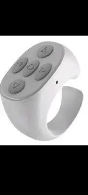 Multifunction Mobile Phone Bluetooth Ring Remote Control JX-05S White