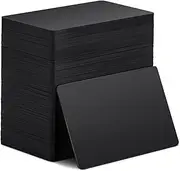 Xuhal 100 Ntag215 Black NFC Cards Blank 504 Bytes Memory Color Tags Digital Programmable Business Card Chip,Compatible with Tagmo All NFC Enabled Smartphones Devices(Rectangular)