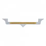 United Pacific 39881 Hood Emblem Chrome, With 19 Led Reflector Light Bar,
