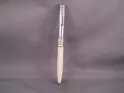 Sheaffer l970's Vintage White Calender Ball Pen--new old stock