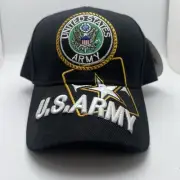 Ruffin Flag Co US Army Black Adjustable Strapback Trucker Hat Baseball Cap