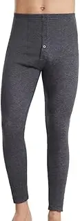 [DAISYSILK] Men’s Silk Thermal Underwear Set – Extra Warm Fleece Lined Base Layer with Long Sleeve Top & Pants