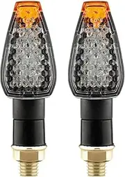 Motorcycle Indicators Flowing Turn Signal Lights LED Turn Signals Fishscale Flashing Motorbike Bendable Daytime Running Lights UN&IVE&RSAL Car Accessories