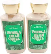 Bath & Body Works 2 Pack Vanilla Bean Noel Super Smooth Body Lotion 8 Oz