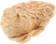 Generic Ladies Wig Wigs Wig with Bangs Men Apparel Costumes Fake Hair Short Wig Cosplay Styling Wig Short Wig for Women Artificial Curly Hair Cosplay Wig Curly Short Wig Golden Real Hair
