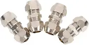 4pcs Pneumatic Fittings Connectors for Tubes Efficient Trachea Connectors for Quick and Easy Pipe Connections Compact Design for Convenient Use